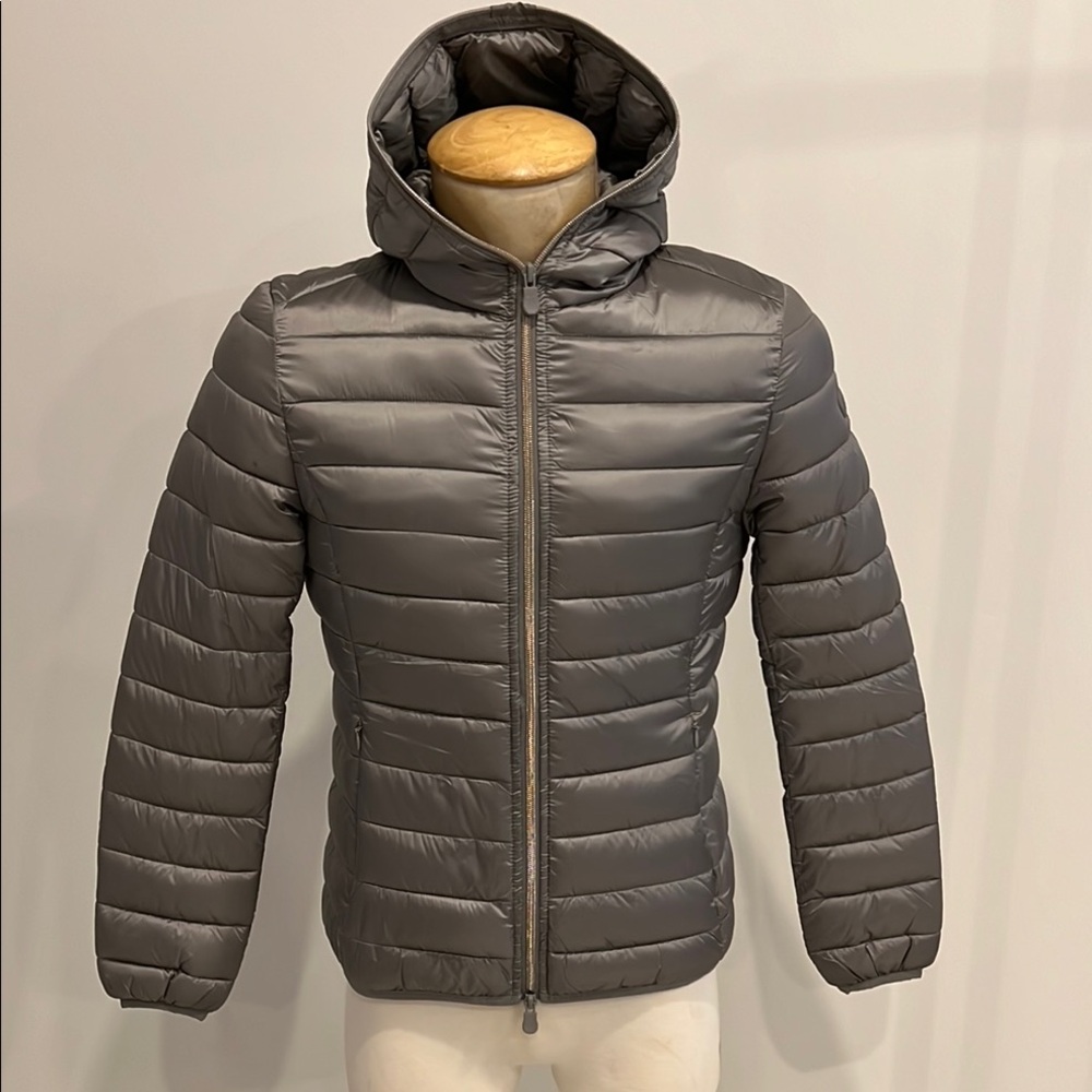 Stylish Gray Puffer Jacket